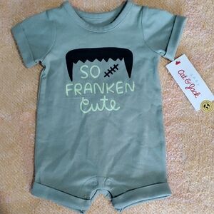 So Franken Cute Frankenstein Monster Romper Onesie